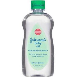 Johnson's Baby Oil with Aloe Vera & Vitamin E, 14 Oz