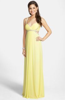 Xscape Embellished Jersey Gown