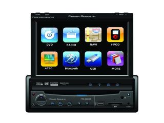 Power Acoustik 1 Din DVD Receiver w/ 7" Flip Up Touch Screen & Bluetooth 
