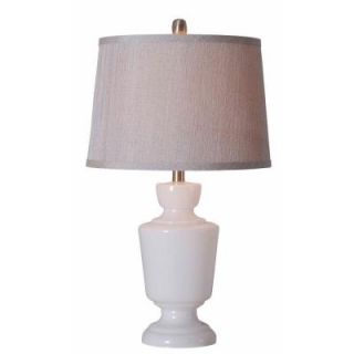 Kenroy Home Aniston 27 in. Milk White Glass Table Lamp 32271MW