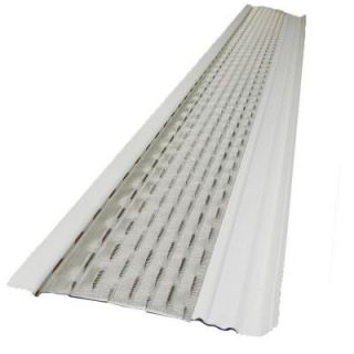 4 ft. x 5 in Clean Mesh White Aluminum Gutter Guard (25 per Carton) 99441