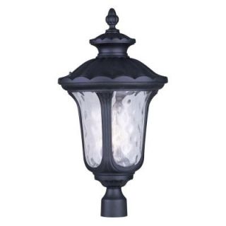 Livex Lighting Providence 3 Light 15.25 in. Outdoor Black Post Head Lantern CLI MEN7864 04