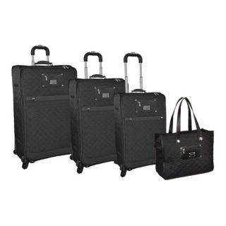 Adrienne Vittadini Quilted 4 Piece Luggage Set