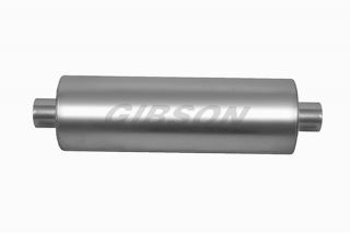 Gibson 766300   3" dual inlet, 2.5" dual outlet 24" L x 8" W x 8" H   Performance Mufflers