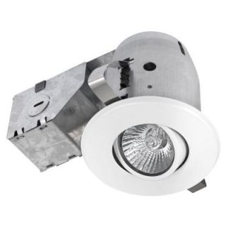 Globe Electric 3 in. White Recessed Swivel Spotlight Trim Lighting Kit with Dimmable Downlight (6 Pack) 90677