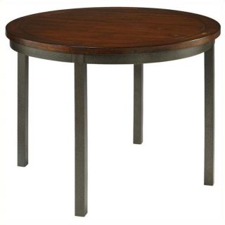 Home Styles Cabin Creek Round Dining Table in Multi step Chestnut   5411 30