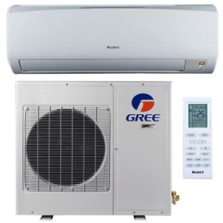 GREE High Efficiency 12,000 BTU (1 Ton) Ductless (Duct Free) Mini Split Air Conditioner with Inverter, Heat, Remote 115V RIO12HP115V1A