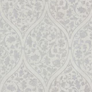 Beacon House 56 sq. ft. Adelaide Lavender Ogee Floral Wallpaper 450 67382