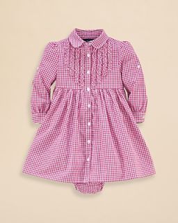 Ralph Lauren Childrenswear Infant Girls' Little Gingham Dress   Sizes 9 24 Months