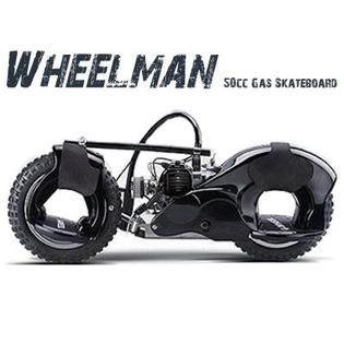 Wheelman 50cc Gas Skateboard Black   Fitness & Sports   Wheeled Sports