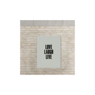 Love Laugh Live Textual Art on Gallery Wrapped Canvas by Americanflat