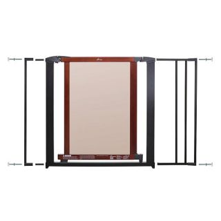 Dreambaby Metropolitan Charcoal Steel & Cherry Color Wood Security Gate Value Pack    Dreambaby