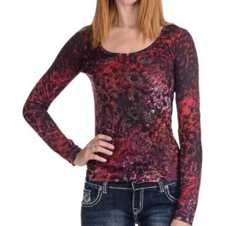 Rock & Roll Cowgirl Lace Back Shirt (For Women) 6323G 37