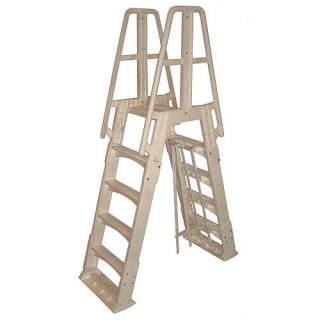 Premium A Frame AG Pool Ladder   Taupe    Blue Wave Products