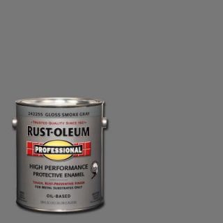 Rust Oleum Professional 1 gal. Smoke Gray Gloss Protective Enamel 242255