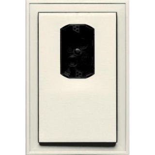 Builders Edge 8.125 in. x 12 in. #034 Parchment Jumbo Electrical Mounting Block Offset 130120005034