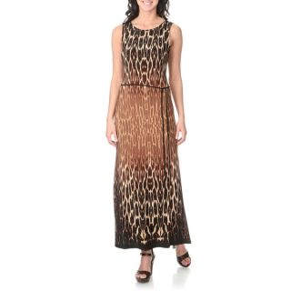 Sandra Darren Womens Animal Print Maxi Dress  ™ Shopping