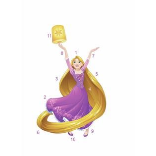RoomMates Disney Sparkling Rapunzel Peel and Stick Giant Wall Decals