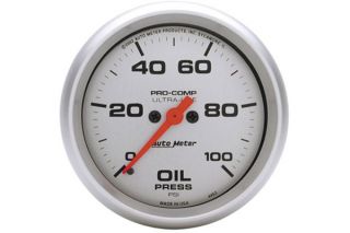 AutoMeter 4453   Range 0   100 PSI, full sweep/electric, without peak memory, without warning light Oil Pressure   2 5/8" Pressure   Gauges