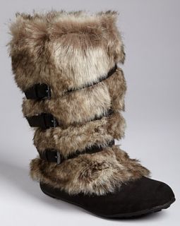 KORS Michael Kors Toddler Girls' Yara Faux Fur Boots   Sizes 8 12 Toddler