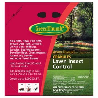 Green Thumb Lawn Insect Control, 10 Lbs., Covers 10,000 Sq. Ft. Model# 71827