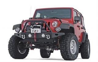 Warn   Rock Crawler Front Bumper   Fits 2007 to 2016 JK Wrangler, Rubicon and Unlimited