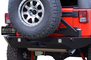 2007 2016 Jeep Wrangler Rear Bumpers   Poison Spyder 17 62 050 D   Poison Spyder RockBrawler Rear Bumpers