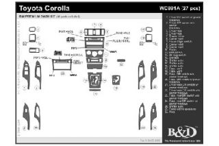 2009, 2010, 2011 Toyota Corolla Wood Dash Kits   B&I WD881A DCF   B&I Dash Kits