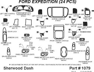 2000, 2001, 2002 Ford Expedition Wood Dash Kits   Sherwood Innovations 1079 CF   Sherwood Innovations Dash Kits