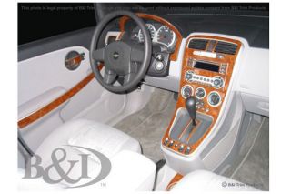 2005, 2006 Chevy Equinox Wood Dash Kits   B&I WD555F DCF   B&I Dash Kits