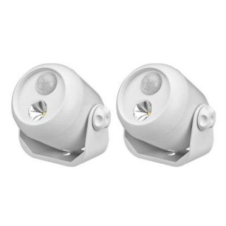 Mr Beams White Wireless Motion Sensing LED Spot Light (2 Pack) MB302