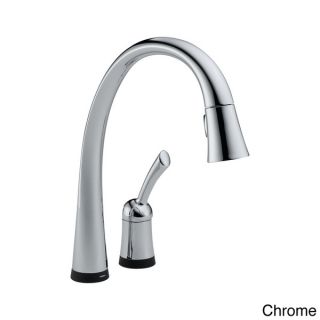 Delta Pilar Chrome Single Handle Pull down Kitchen Faucet with Touch2O
