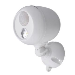 Mr Beams Outdoor White Wireless Motion Sensing LED Spot Light MB330