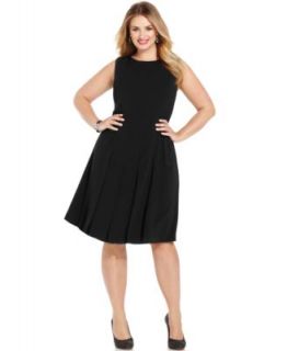 Jones New York Collection Plus Size Sleeveless Pleated A Line Dress