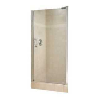 MAAX Alexa 36 1/2 in. x 67 1/4 in. Semi Framed Pivot Shower Door in Chrome with 10 mm Clear Glass 60S C33HF