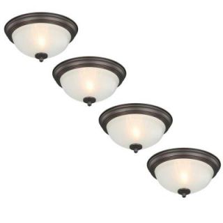 Commercial Electric 1 Light Oil Rubbed Bronze Flushmount (4 Pack) HQV8011A ORB