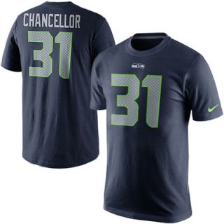 Kam Chancellor Seattle Seahawks Nike Player Name & Number T Shirt   College Navy