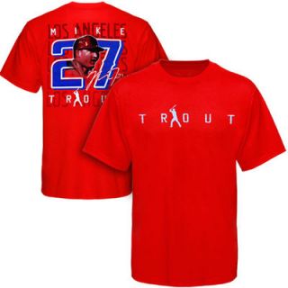 Mike Trout Los Angeles Angels of Anaheim Youth Name & Number Front & Back T Shirt   Red