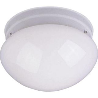 Maxim Lighting Essentials 1 Light White Flushmount 5880WTWT