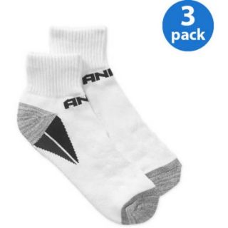 AND1 Men's Cushion Quarter Socks 3 Pack