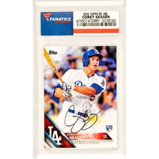Corey Seager Los Angeles Dodgers  Authentic Autographed 2016 Topps Rookie #85 Card