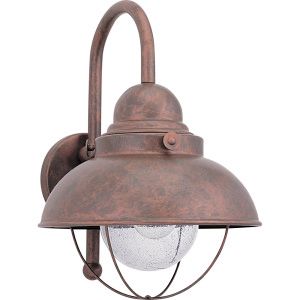 Sea Gull Lighting 8871 44 Sebring Weathered Copper  Outdoor Sconce Lighting