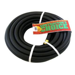 Contractor's Choice Endurance 3/4 in. Dia x 100 ft. Industrial Grade Black Rubber Water Hose BGH3/4X100