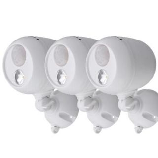 Mr Beams White Wireless Motion Sensing LED Spot Light (3 Pack) MB333