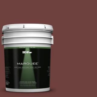 BEHR MARQUEE 5 gal. #ICC 82 Library Red Semi Gloss Enamel Exterior Paint 545305