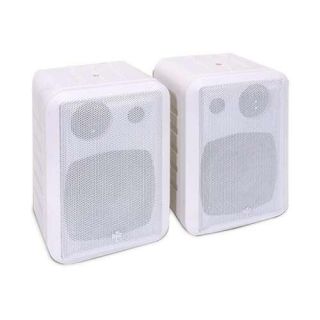 BIC America RtR V44 2 Three Way Shielded Indoor/Outdoor 80Watts White Speakers