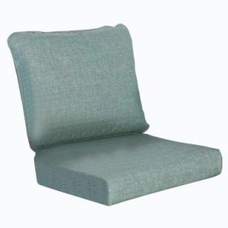 Hampton Bay Cane Crossing Patio Chat Chair Replacement Seat and Back Cushions 153 105 LC CSH