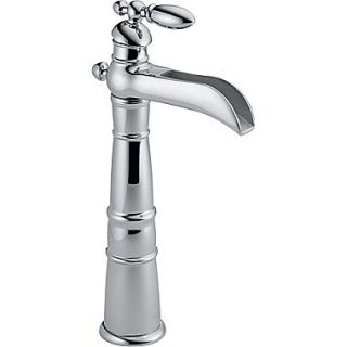 Delta Victorian Single Hole Bathroom Faucet with Single Handle; Chrome