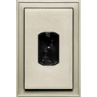 Builders Edge 8.125 in. x 12 in. #089 Champagne Jumbo Electrical Mounting Block Centered 130110020089