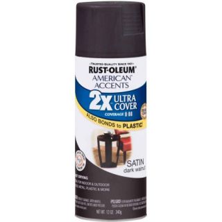 Rust Oleum American Accents Ultra Cover 2x Paint, Satin Dark Walnut